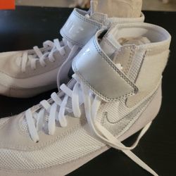 White Nike Wrestling Shoes Only Used Once!