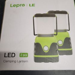 LE 1000LM Battery Powered LED Camping Lantern, Waterproof Tent Light 
