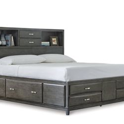 Signature Design by Ashley Caitbrook King Storage Bed With 8 Drawers