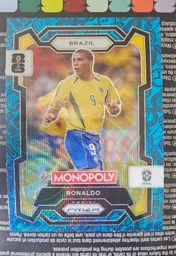 Monopoly Ronaldo prizm card blue