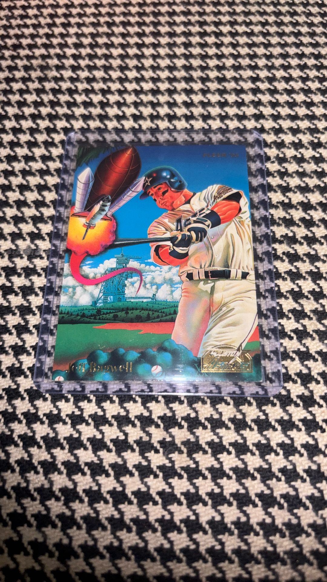 Fleer 1995 Jeff Bagwell Comic Baseball Card Wayne Still Illustration