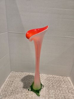 Handblown "Calla Lily"Vase.