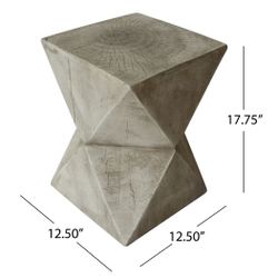 Heavy, Gray End/Nightstand Table - 16lbs 