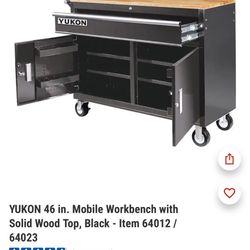 Harbor freight 46inch mobile work bench  