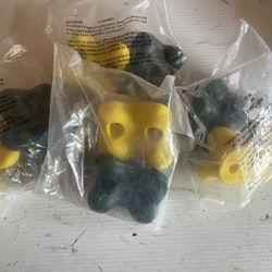 Climbing Rock Holds Green/yellow 