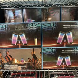 🎁Christmas Gift🎁 Bluetooth Speaker,Portable Karaoke Machine w/ 2 Wireless Microphone