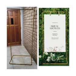 Gold Wedding Sign holder