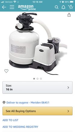 Intex pool pump 2800 gph asking 275