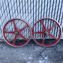 Old school bmx mag wheels