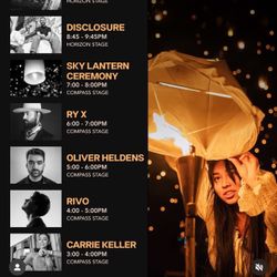 Rise Festival  October 4  Upto 3 Tickets $180 Each 