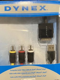 New Old iPad/iPhone 30 Pins Audio/ Video Plus USB Cable
