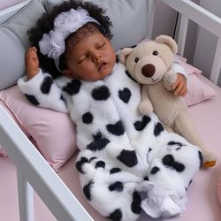 BABESIDE Lifelike Reborn Baby Dolls Black Girl