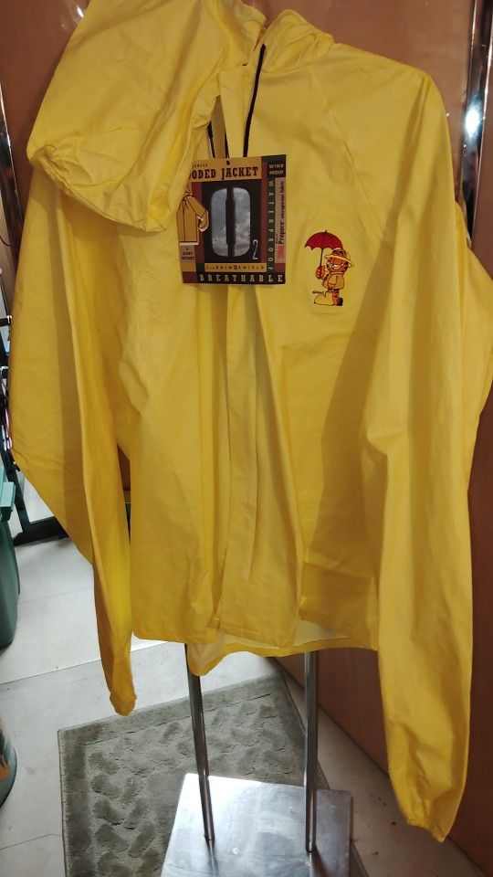 Vintage New With Tags Garfield Rain Jacket