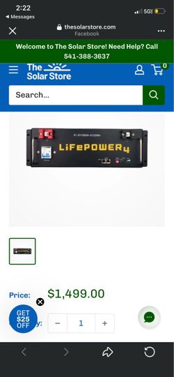 EG4 LifePower4 48V 5.12kWh 100Ah Lithium Iron Phosphate Battery