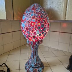 FRATELLI TOSO MILLEFIORI MURANO  EGG TABLE LIGHT