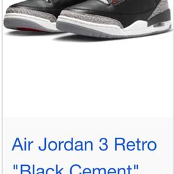 Jordan Cement 3s 