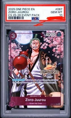 One Piece Zoro CS Event Pack PSA 10