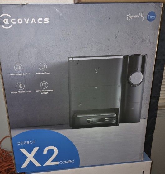 Ecovacs Deebot X2 Robot Vacuum/mop Combo 