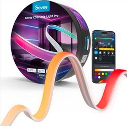 Brand new in box Govee COB LED Strip Light Pro (9.8ft). Upgrade any room with smooth, continuous lighting thanks to premium COB (Chip-on-Board) LEDs. 