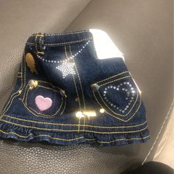 Denim Dog Skirt 