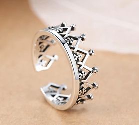 Crown ring 925 sterling silver