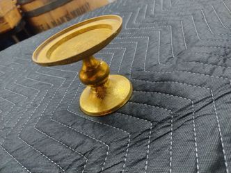 Gold Pedestal Candle Holder