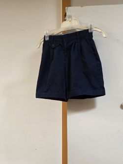 Classic Kids Navy School Shorts with Pleated Front