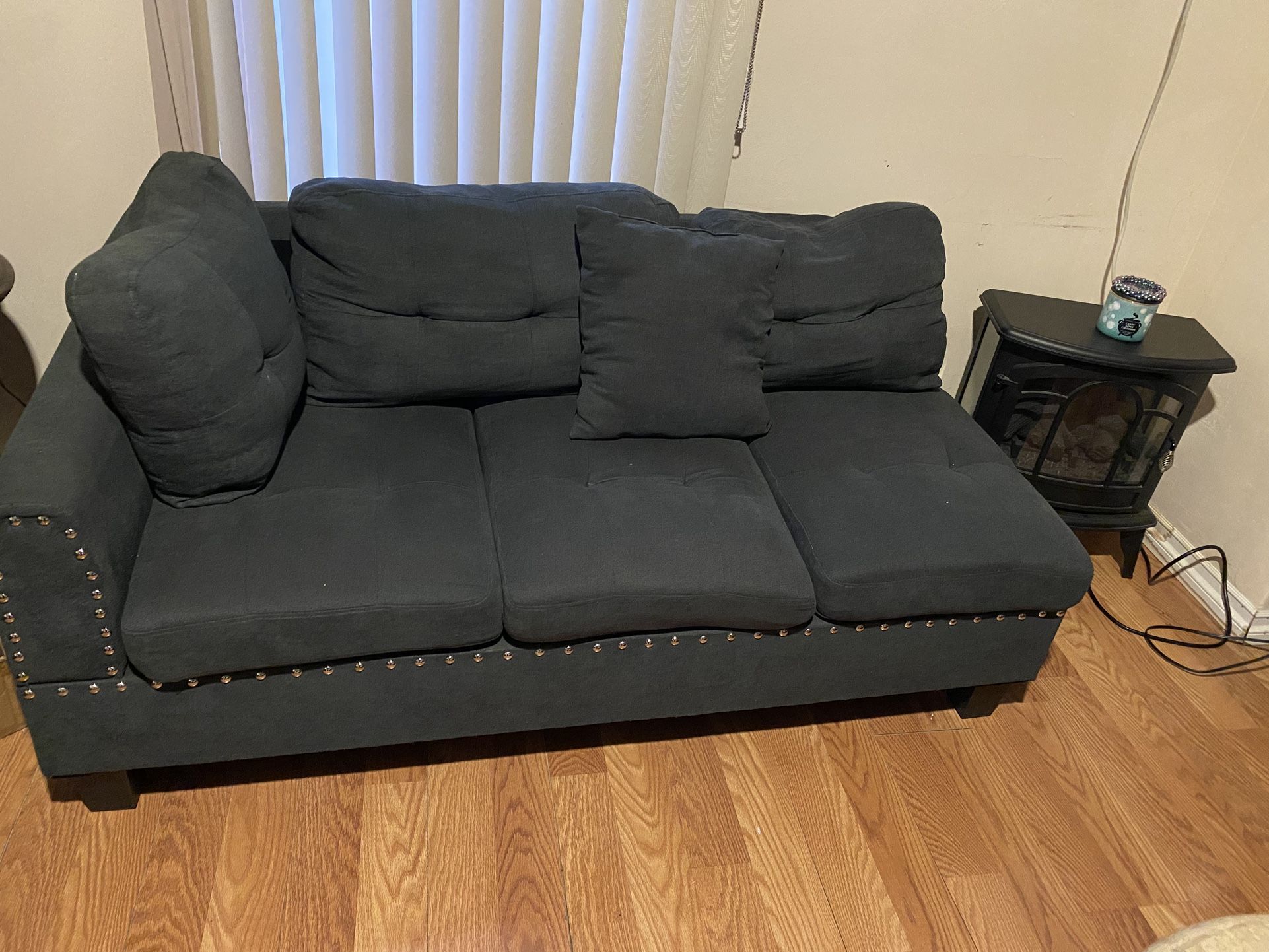 Gray Love Seat & Sofa Set