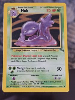 Muk Holo Pokémon Trading Card 