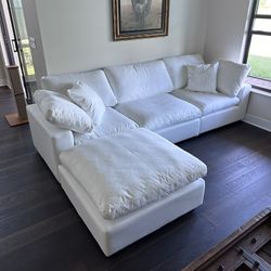 New White Sofa Cloud Couch Sectional