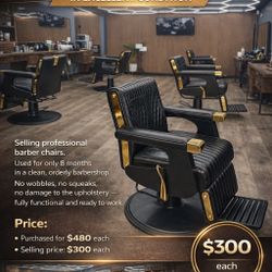 Barber Chairs (selling In 5 Count Bundle) 