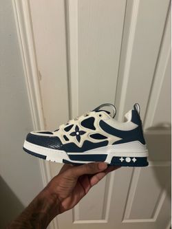 Blue lv skate sneakers