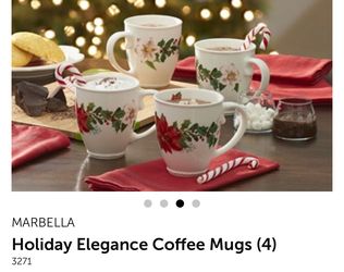 Princess house holiday coffee mugs
