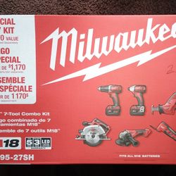 Milwaukee 7-Tool Combo Kit "2695-27s"