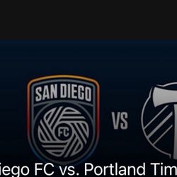 San DIEGO FC Vs. Portland 2 Tix!!!!!! Great Seats!!!!