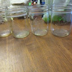 3 Ball and 3 kerr mason jars no lids