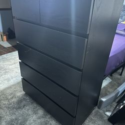 Black Espresso 6 Drawer Dresser 