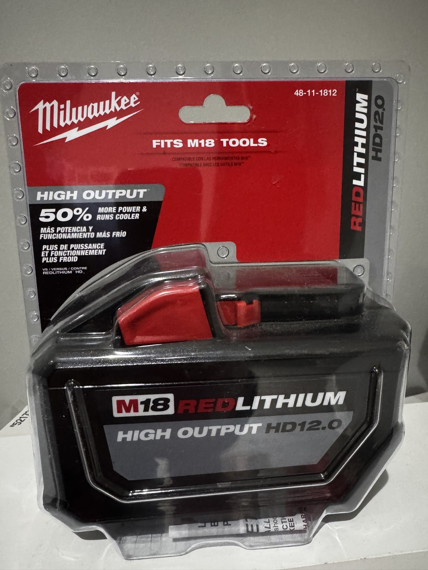 Milwaukee 18v Red Lithium High Output 12.0