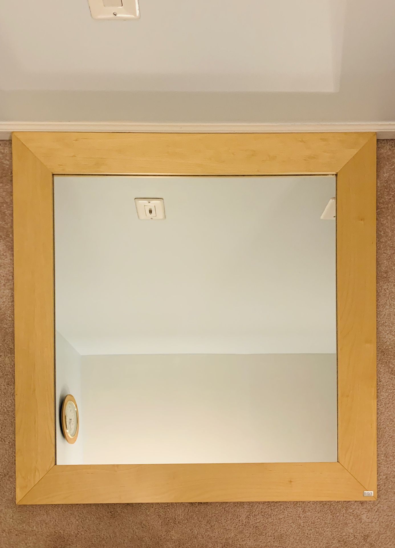 Contemporary Solid Wood Wall Mirror