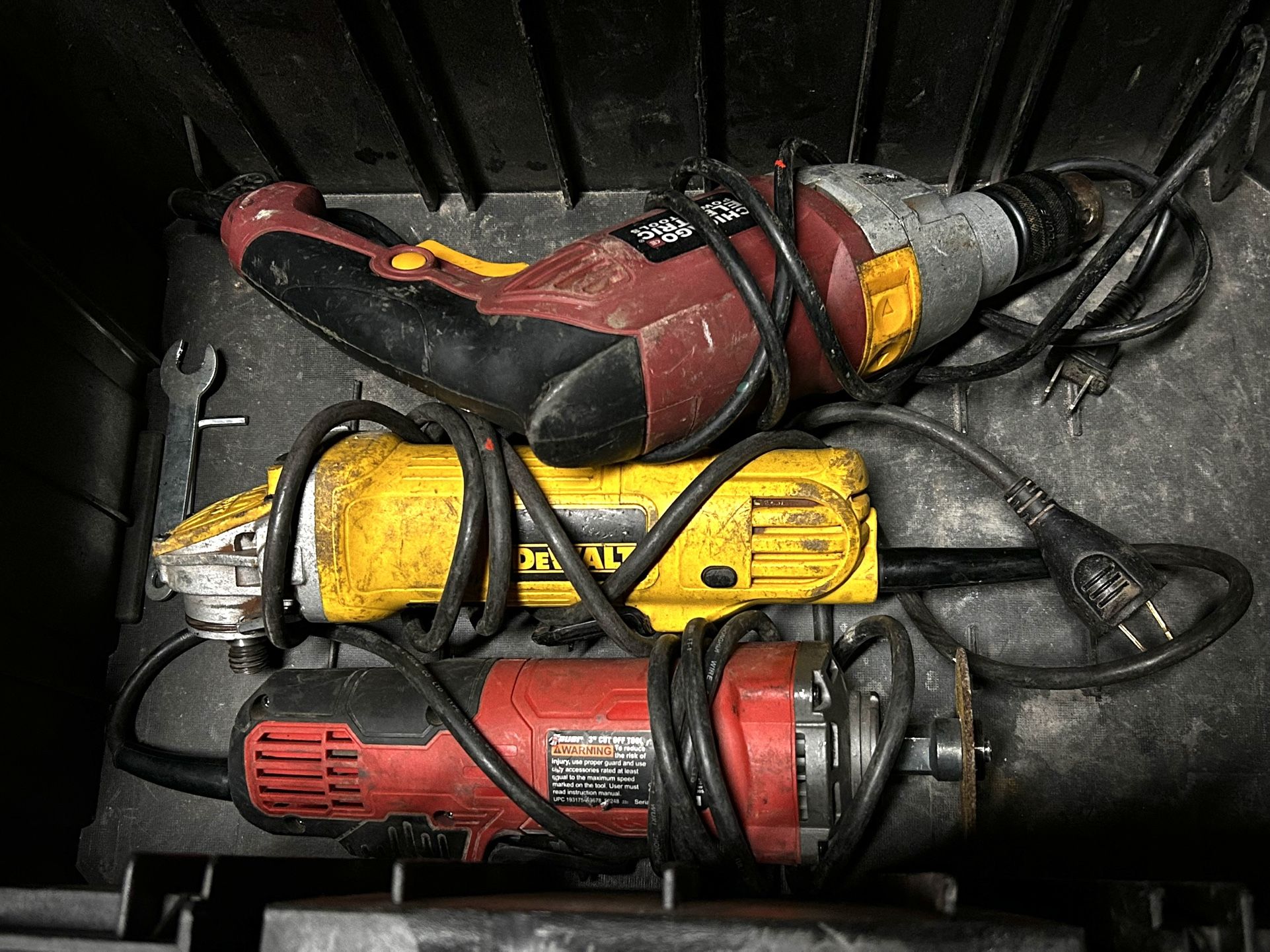 Power Tools With Tool Box