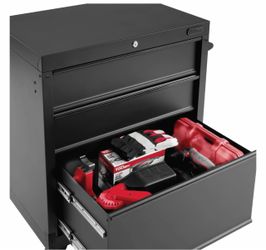 Hyper Tough 27-inch 3-Drawer Rolling Tool Cabinet, Black