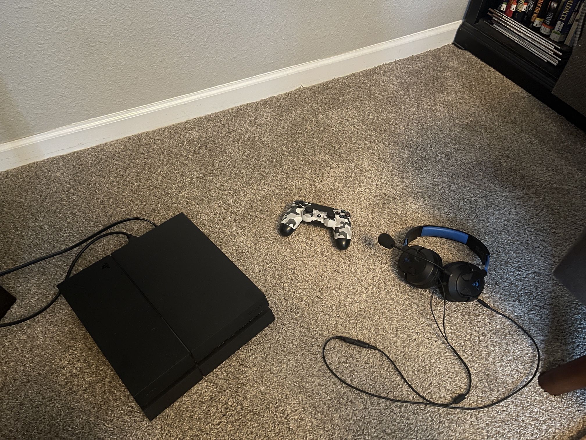 PS4 W/ Headphones And Controller