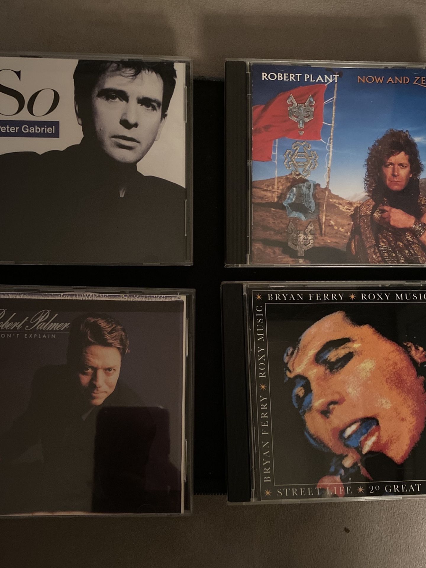 4 CD’s - Peter Gabriel, Robert Plant, Bryan Ferry, Robert Plant