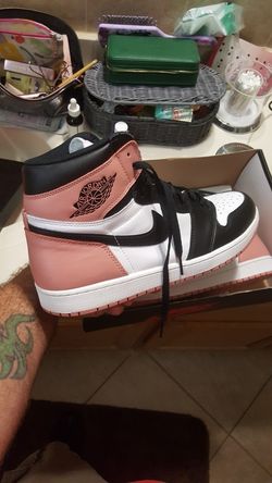 Rust pink Jordan 1s (Art Basel) release