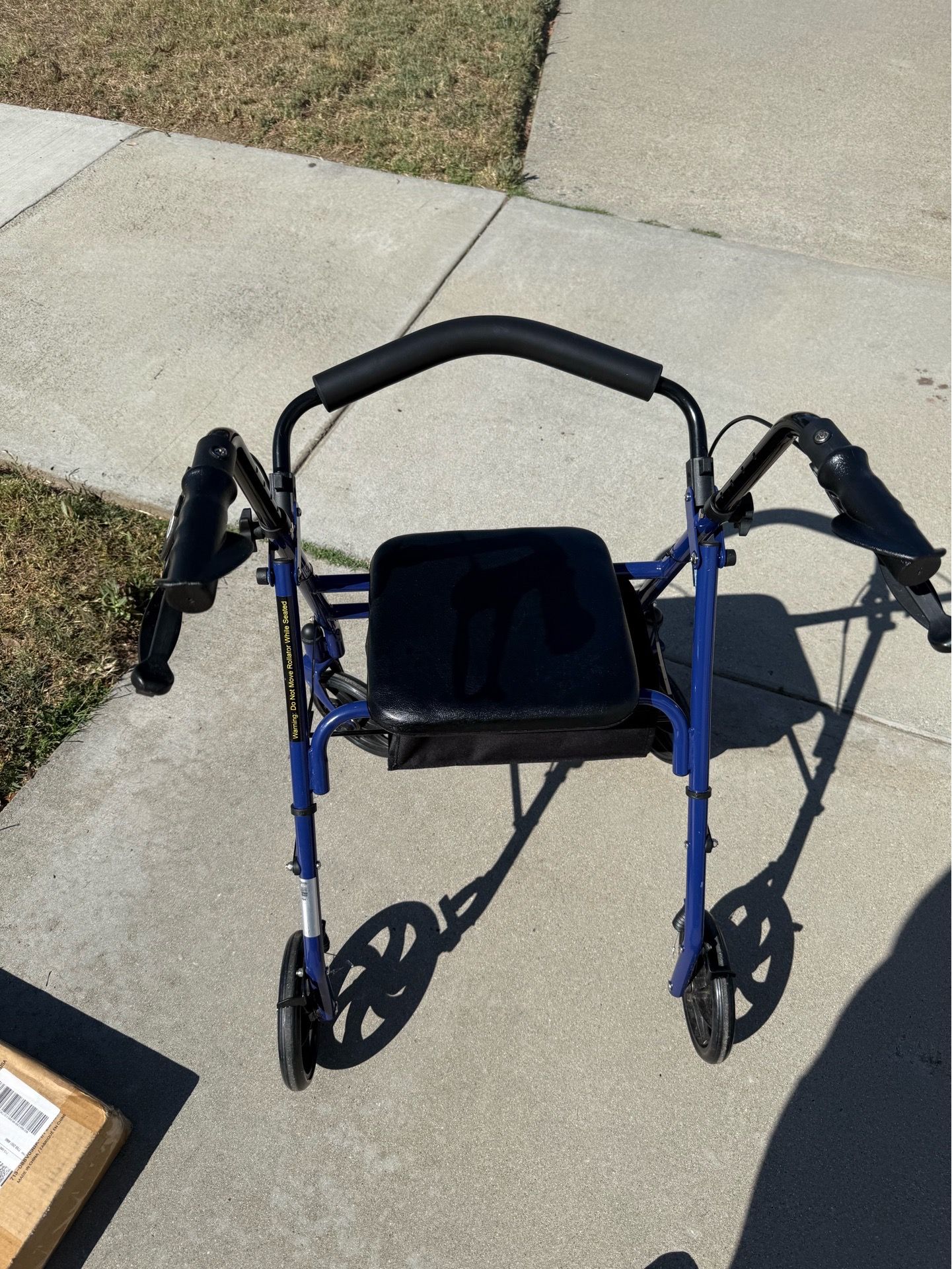 Drive walker with seat