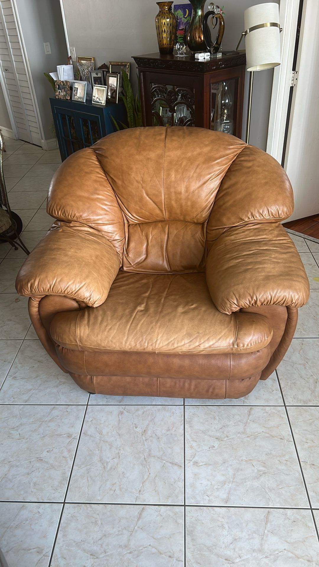 Leather Love Seat/ Couch