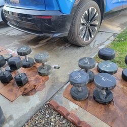 Olympic Weights, Olympic Bars, And Dumbbells Available