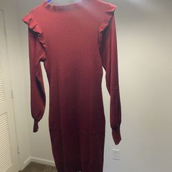 Cozy/elegant Sweater Dress 
