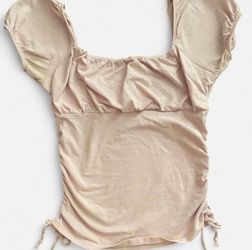 Pink Off The Shoulder Top W/ Adjustable Side Straps