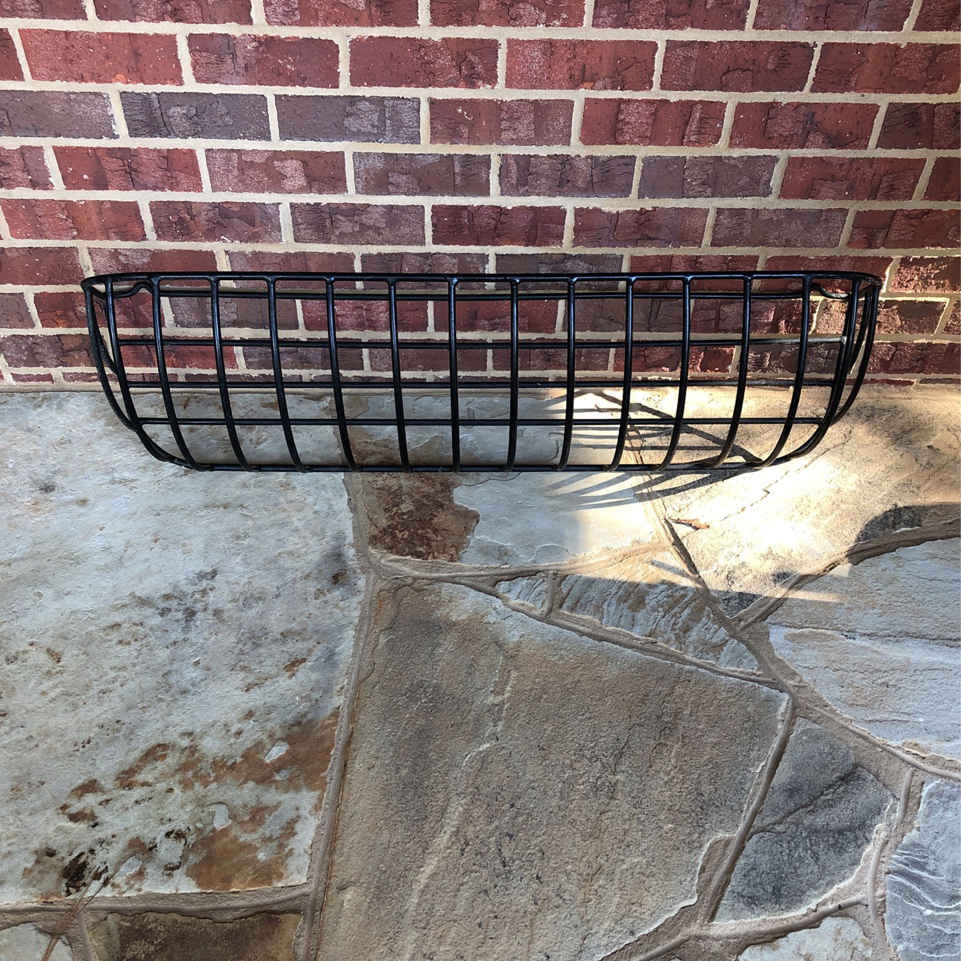 Wrought Iron Planter For Porch Or Deck  